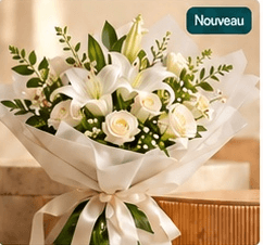 Bouquet de fleurs blanches